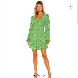 AFRM x Revolve Monna Dress in Summer Green
